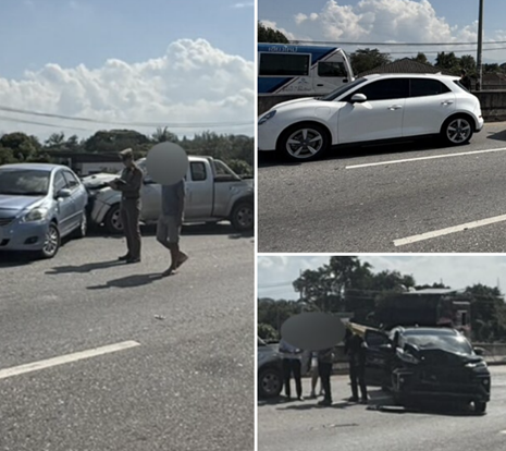 วินาศสันตะโร! รถชนพัวพัน 12 คัน บนสะพานต่างระดับเชียงใหม่ ความเสียหายหนักยับเยิน